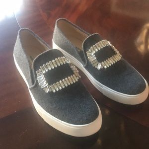 Karl Lagerfeld Jeweled Slip on Sneakers